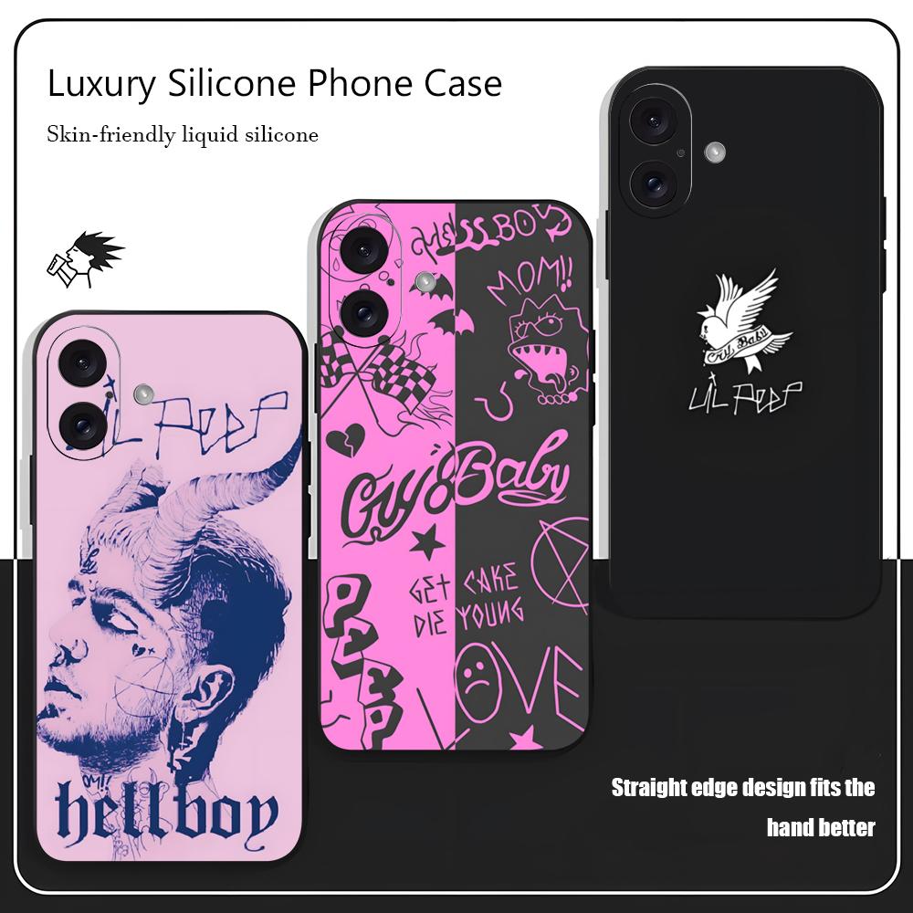 Phone Cases Iphone 15 - L-Lil Peep Beroemde Ster Populaire Telefoonhoesje