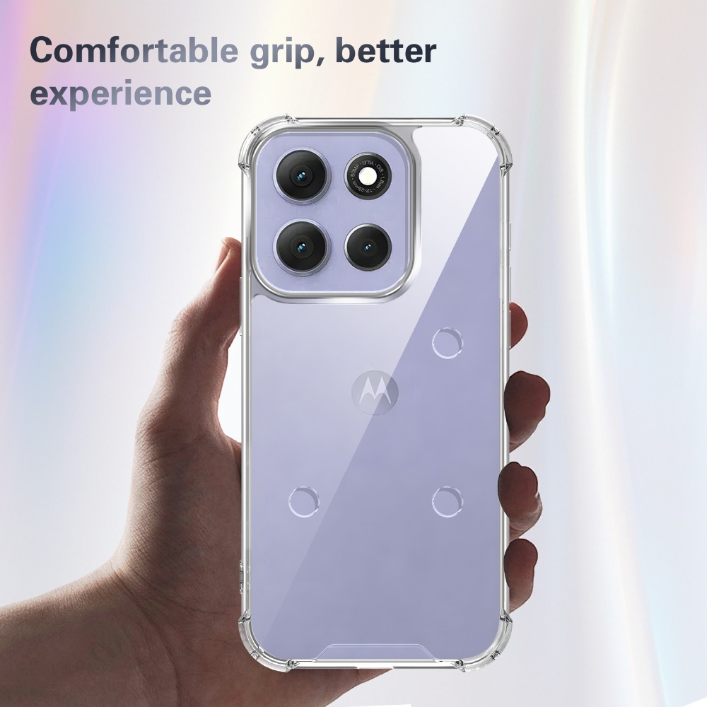 Phone Cases Moto G 2025 - Telefoonhoesje met airbags, harde acryl, transparante