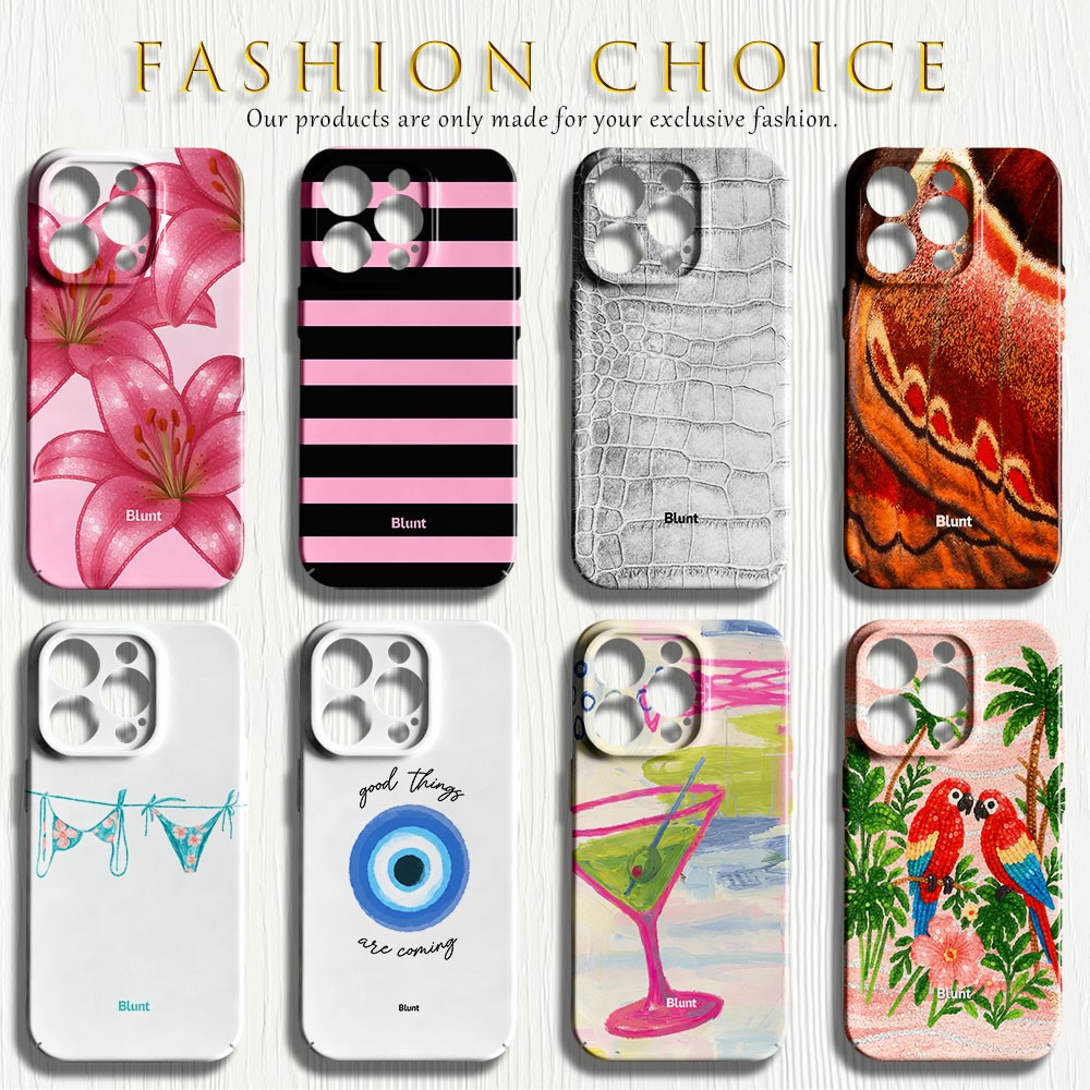 Phone Cases Blunt - Roze Zwart Gestreept Blunt Telefoonhoesje voor