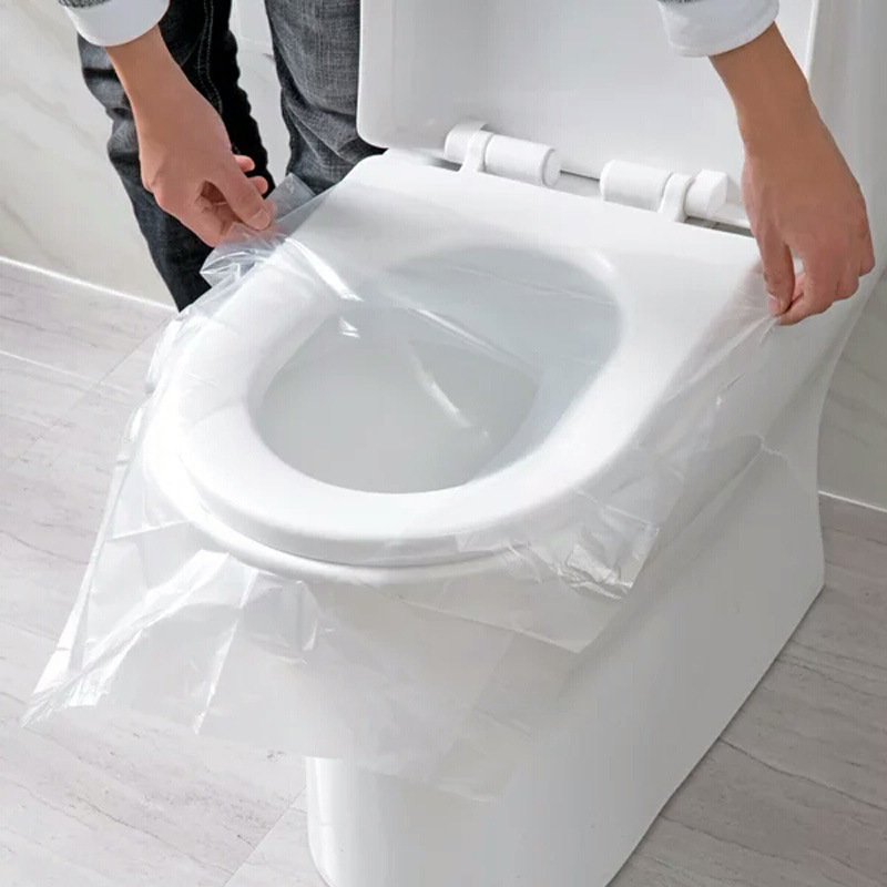 Biodegradable Eco Case - 10/50PCS Biologisch afbreekbare wegwerp plastic toiletbrilhoes