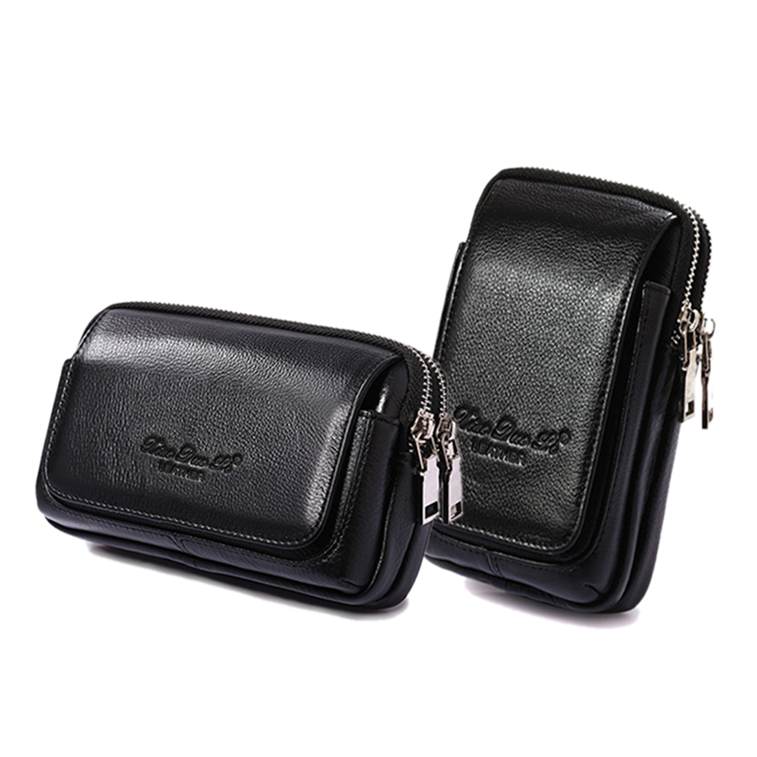 Phone Cases Blunt - Mannen Echt Leer Taille Fanny Pack