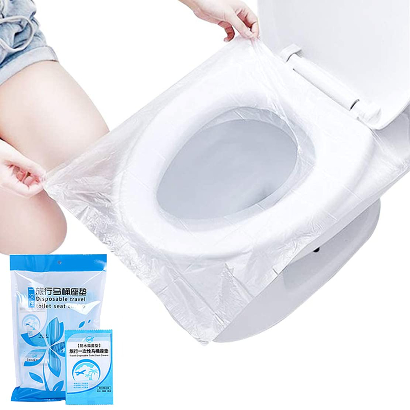 Biodegradable Eco Case - 50/100PCS Biologisch afbreekbare wegwerp plastic toiletbrilhoes