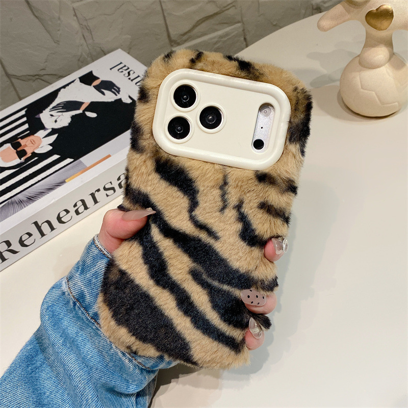 Luxe zebra-patroon pluche tele - Phone Cases For Iphone 11 recensie en prijs