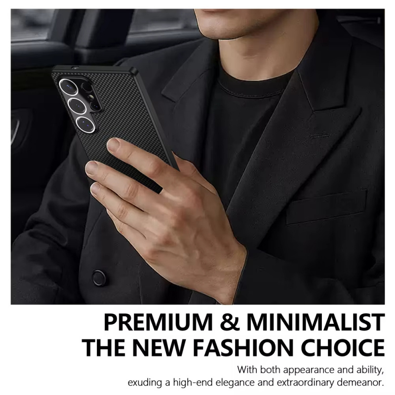 Luxe effen matte Kevlar carbon - Heat Dissipation Case recensie en prijs